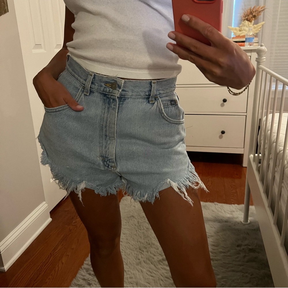 Vintage Lee High Waisted Denim Shorts